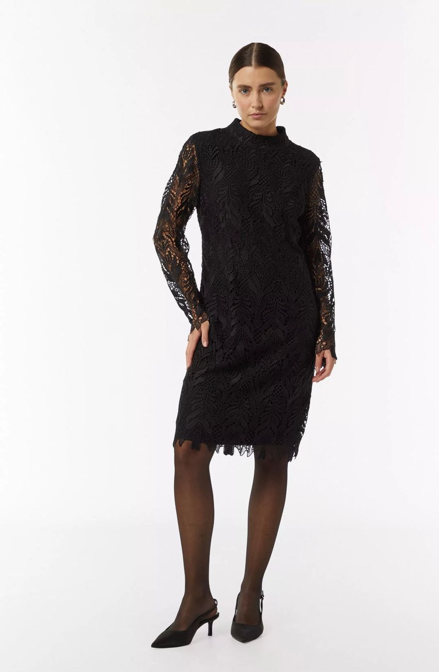 Comma Kleider: Comma EDLES SPITZENKLEID MIT STEHKRAGEN – Neu (gemäss Beschreibung) aus Luzern von Sommer_26 1