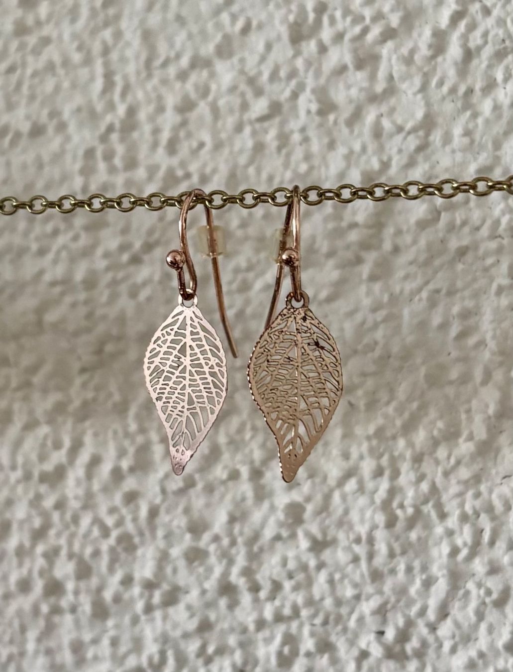 Orecchini pendenti & Orecchini a lobo: Filigrane Blätterohrringe, Rosegold, Modeschmuck – Usato da Glattpark(Opfikon) venduto da Mrs.R0bins0n 2