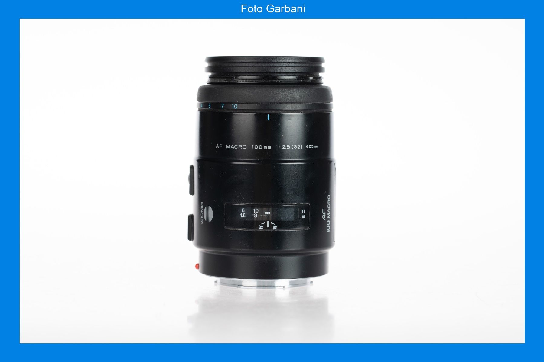 Minolta Obiettivi: Minolta AF Macro 100mm f2.8 – Usato da Muralto venduto da FotoGarbani