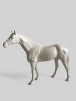 Seltenes Beswick Porzellanpferd Weiss England 1950er Pferd
