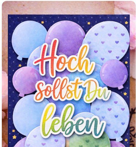 Sciablone: Neue, grosse Stanzschablone Ballonhintergrund – Nuovo e nell'imballaggio originale da Effretikon venduto da wenuss