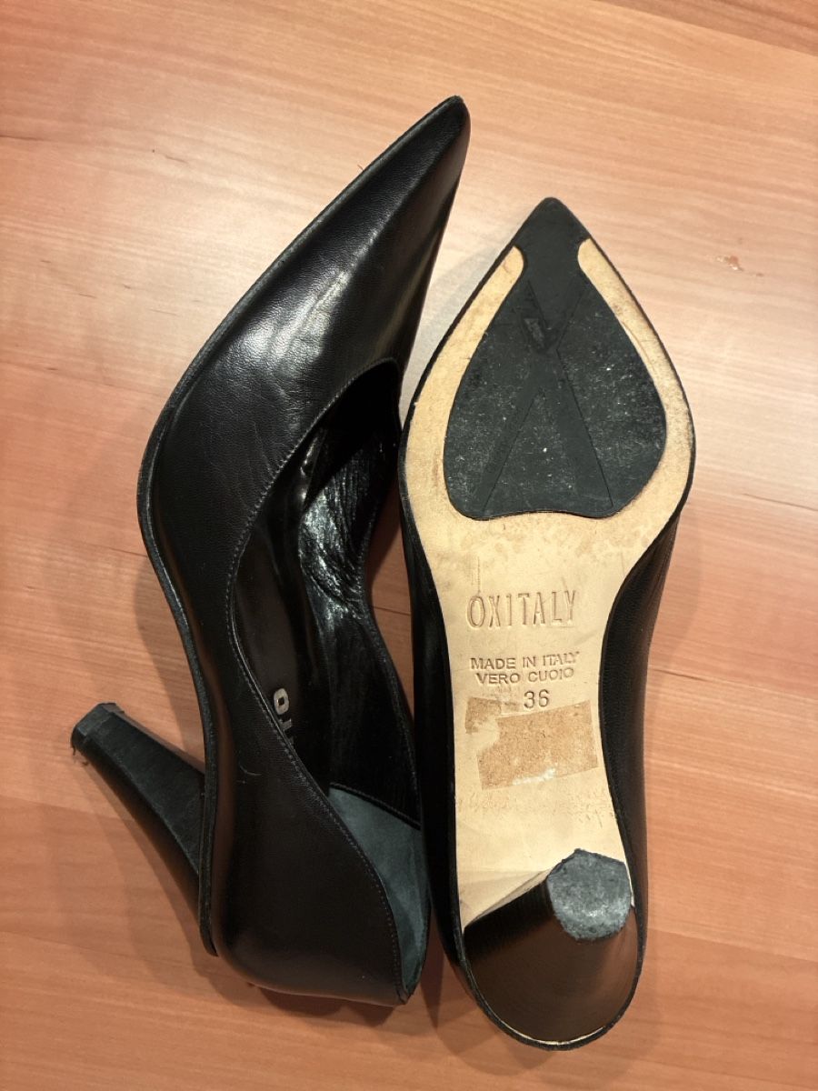 Damenschuhe: schwarze Pumps Leder  – Gebraucht aus Urdorf von mar_hts8 2