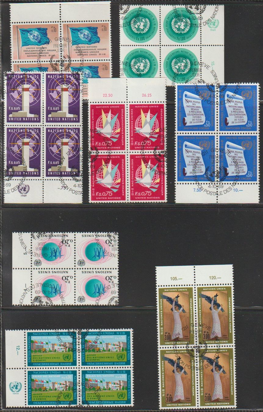 Tous les timbres: Nations Unies lots + FDC – D'occasion à Crans-Montana par kira56