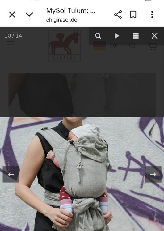 Girasol MySol Babytrage (Usato) a Münsingen per CHF 15 – con