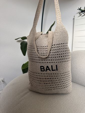 Stofftasche Bali beige gestrickt Damen Tasche