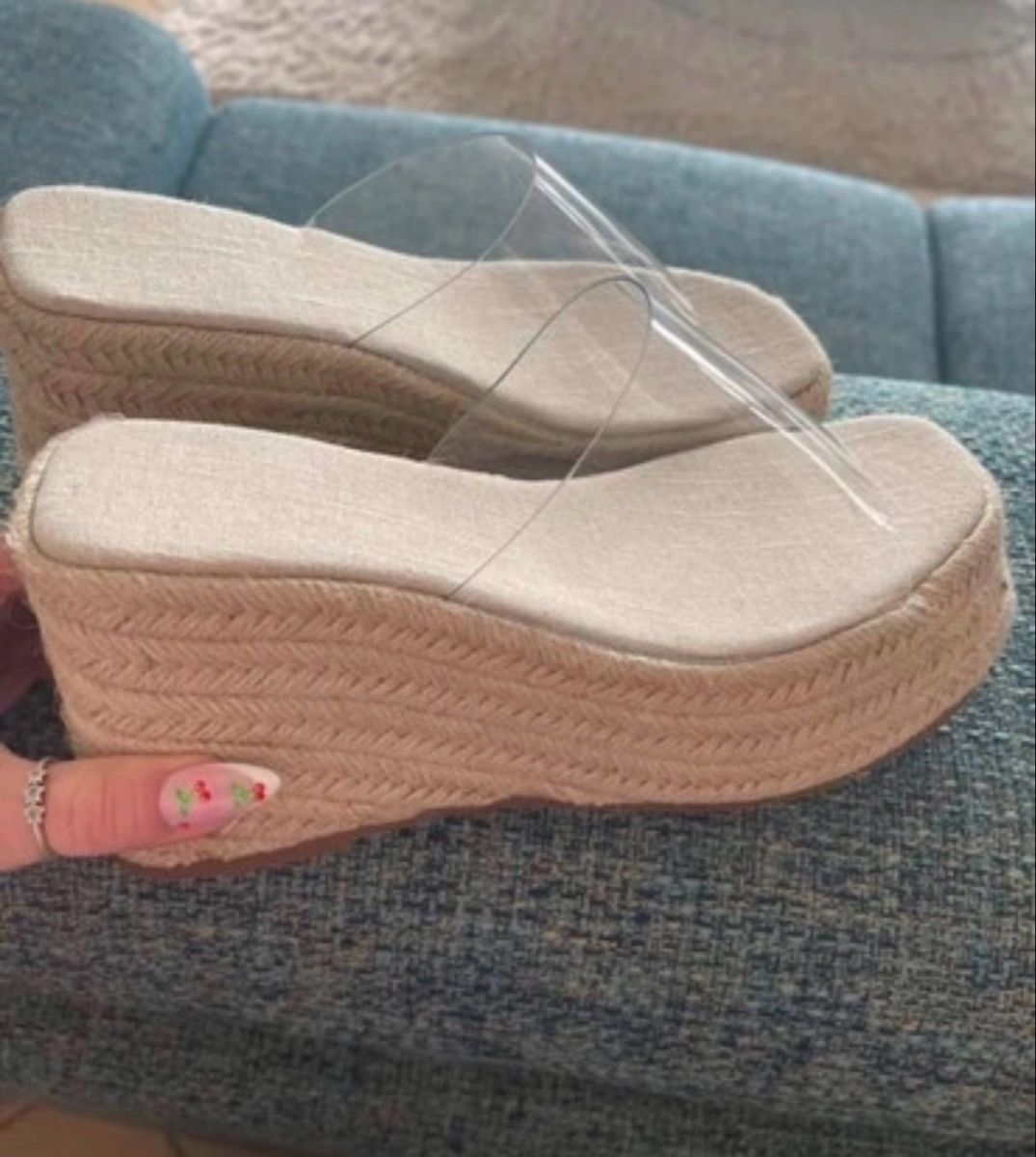 Scarpe da donna: Sandales compensées – Nuovo (secondo la descrizione) da Genève venduto da tch_dw9w
