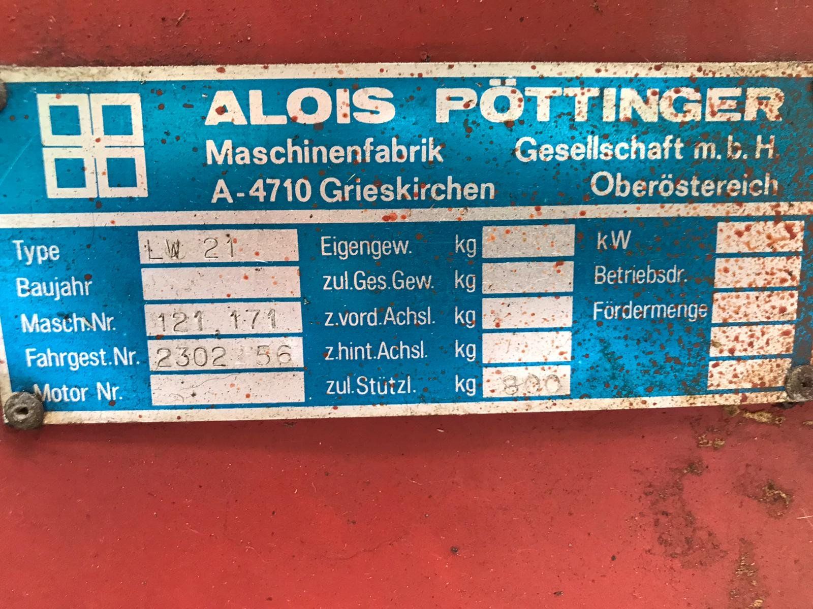 Tutte le macchine: Pöttinger Trend 1 Ladewagen – Usato da Bolligen venduto da steissi 3