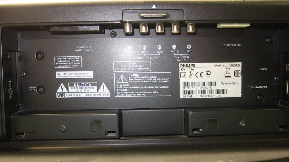 Home Cinema: Philips Sound-Bar Home Entertainment-System  HTS8140/12 – Usato da Männedorf venduto da livesteam 3
