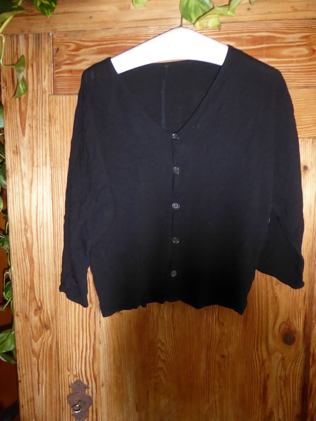 Blusen: Schöne schwarze 3/4 Arm Bluse Gr 38/M – Gebraucht aus Sargans von Benziner 2