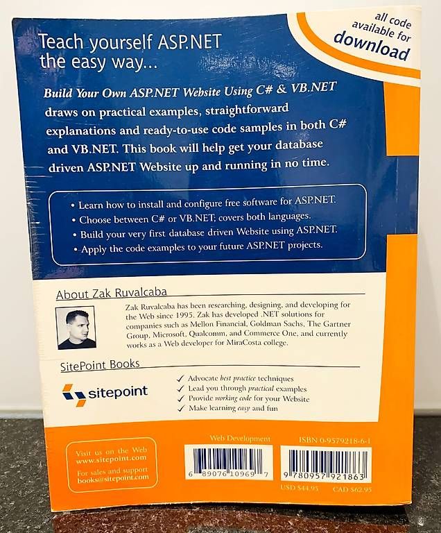 Libri: Build Your Own ASP Net  Web site Using C# & VB NET (2004) – Usato da binz venduto da louloubel 2