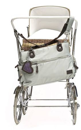 Designer Wickeltasche "LAILA" grey