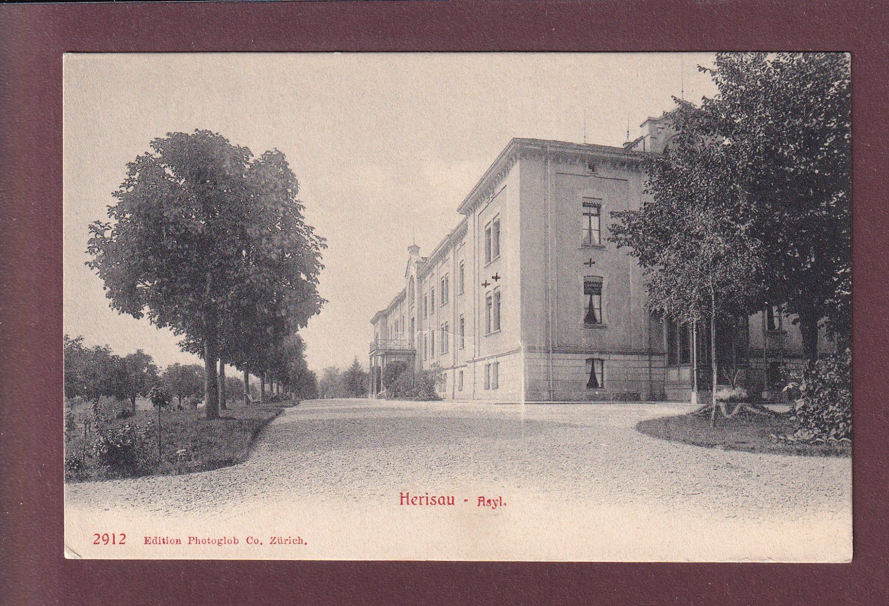 Cartes postales: HERISAU - Asyl - 1907 // Falte // – D'occasion à Pully par nicecards