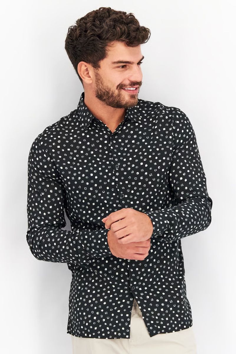 Kooples Camicie: The Kooples Men Microdots Relaxed Fit Button Down Shirt – Usato da Münchenstein venduto da B771