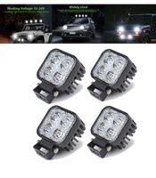 4er 12W LED Arbeitsscheinwerfer Offroad Scheinwerfer 12V 24V