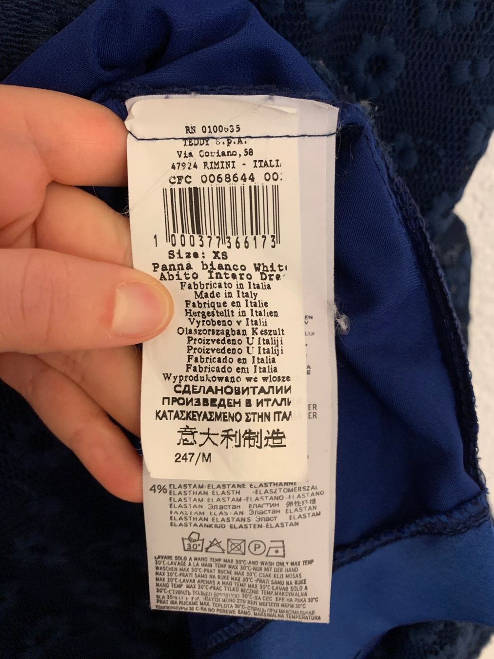 Vestiti: Rinascimento Kleid blau Blumen Gr. S / M – Usato da Fislisbach venduto da KolibriSecondhand 3