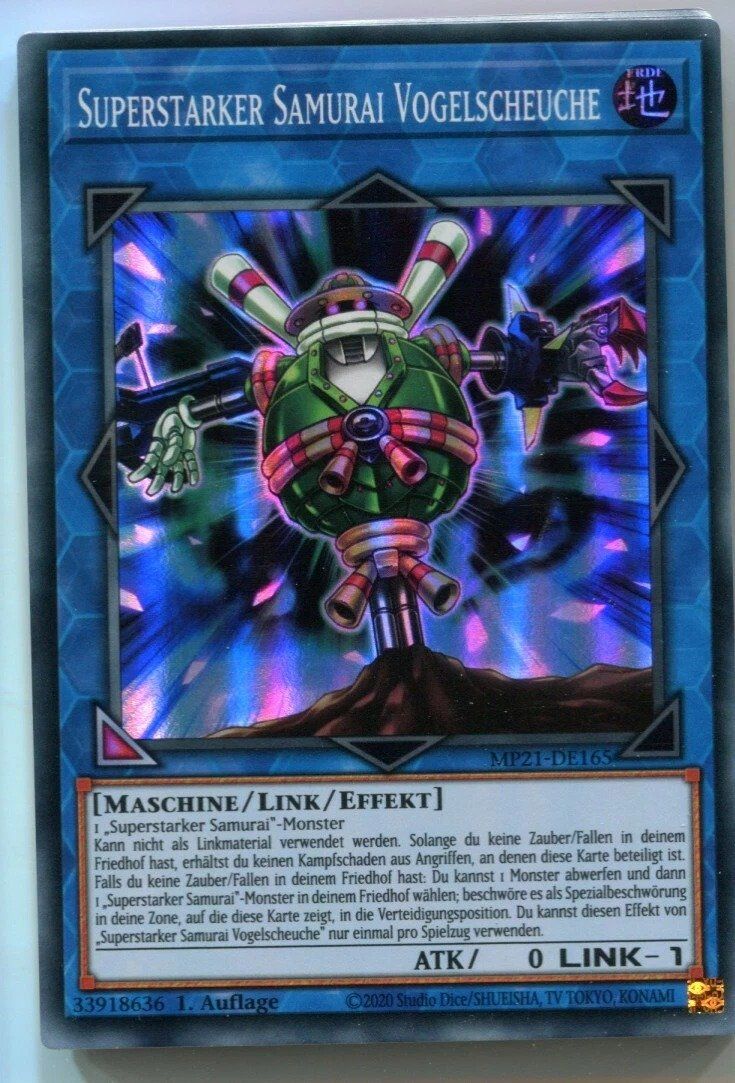 Yugioh Carte collezionabili: Yu-GI-OH Superstarker Samurai Vogelscheuche Super Rare MP21- – Nuovo e nell'imballaggio originale da Chur venduto da -NewERA-