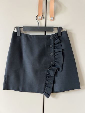 Sandro mini skirt cotton