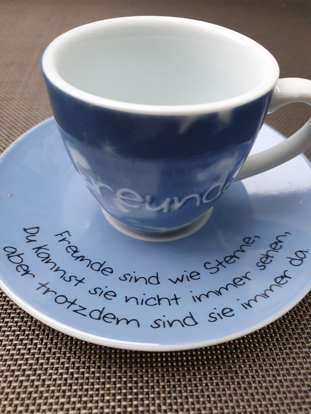 Tazze: Espressotasse - Freunde sind wie Sterne,... – Usato da Oberrohrdorf venduto da Mivlama