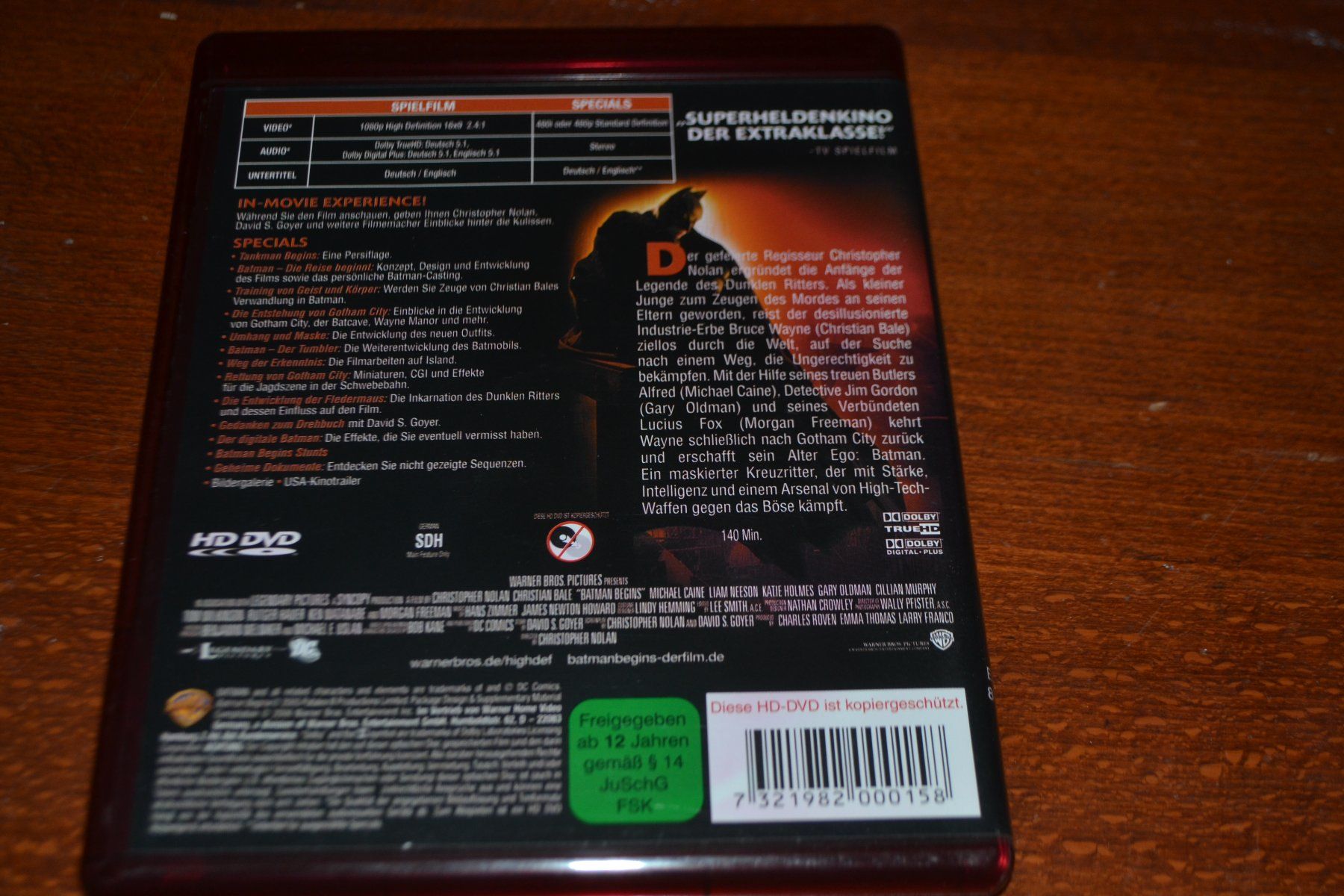 Tutti i DVDs: Batman Begins HD DVD – Usato da Laupen ZH venduto da chefdom 1