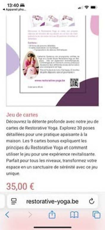 Altro per Ufficio & Commercio: Restorative  fiches yoga neuf  – Usato da Rue venduto da AnaNad