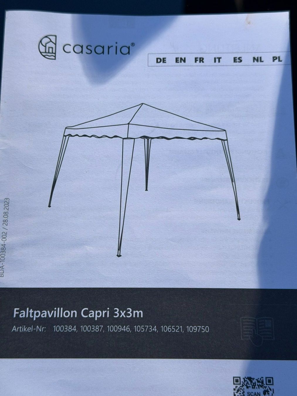 Gonser Zelte & Pavillons: FALTPAVILLON NEUWERTIG – Gebraucht aus Meienried von ManuelaBoutique 1