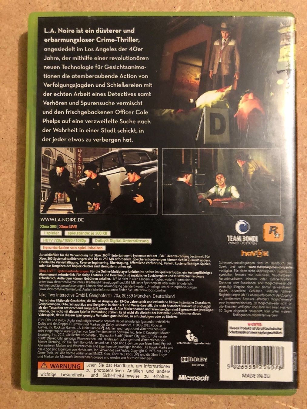 Giochi: L.A. Noire für Xbox 360 – Usato da Kestenholz venduto da Mad18 1