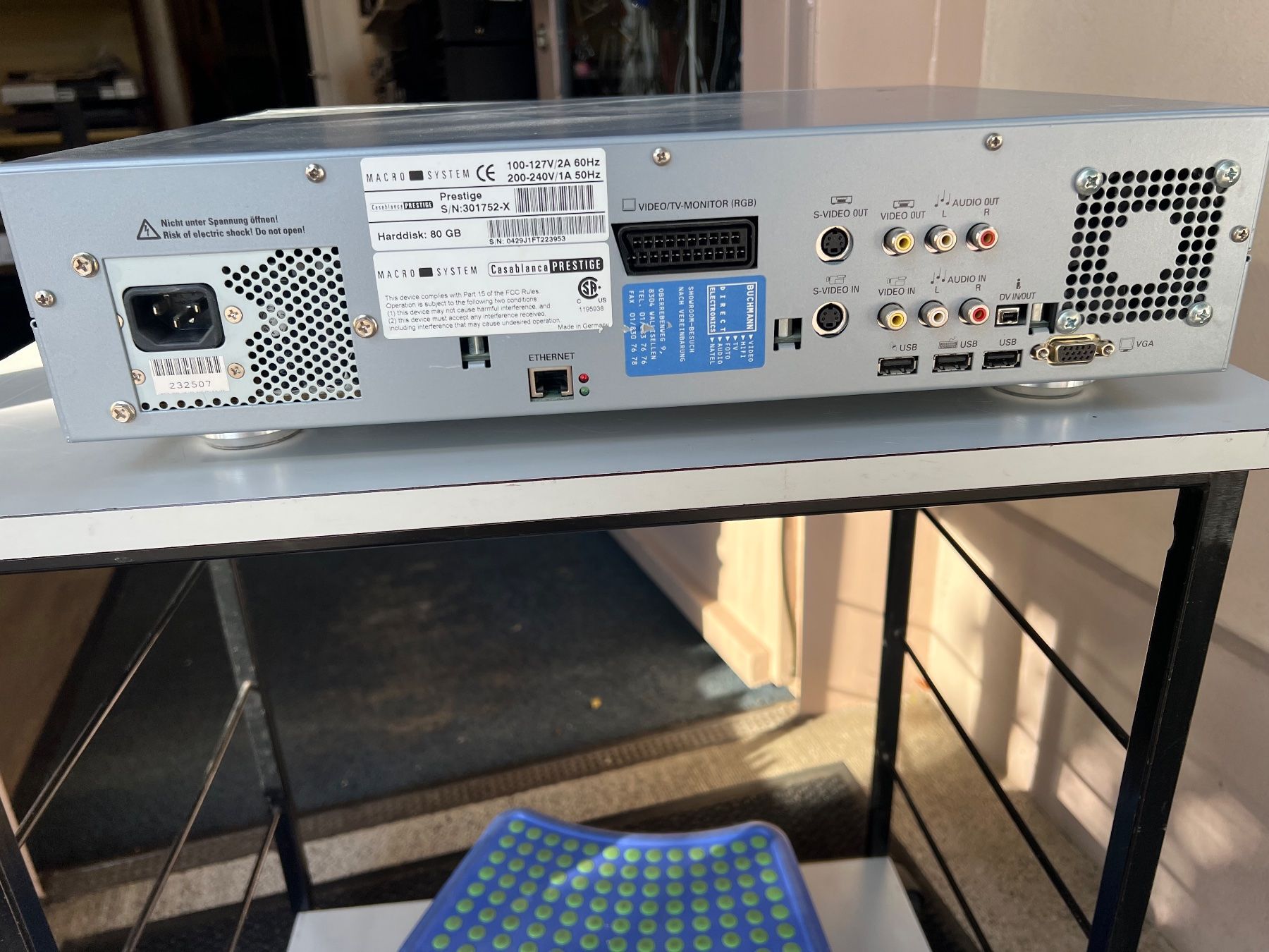 Camcorder: MACRO SYSTEM CASABLANCA PRESTIGE Videorecorder 80GB – Gebraucht aus Gebenstorf von Secondtronik 3