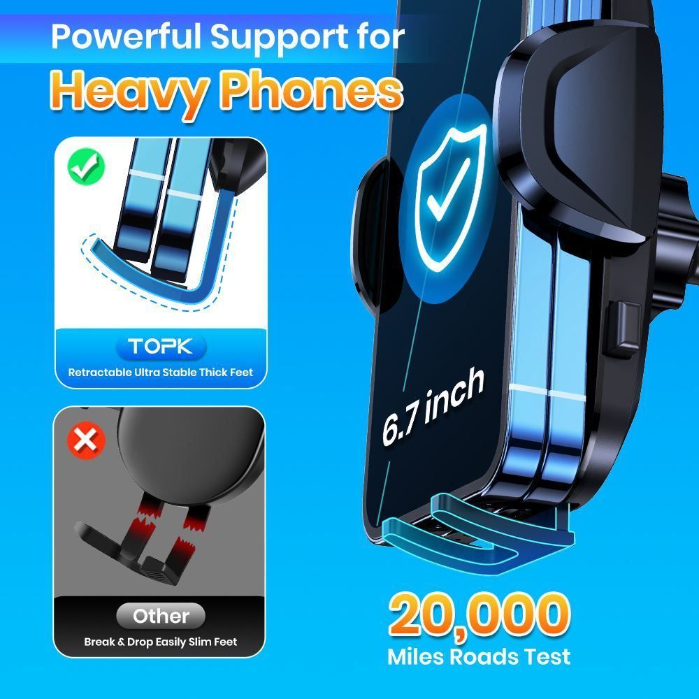 Supporti a parete: Handy Halterung Auto FüR Iphone Android – Nuovo (secondo la descrizione) da Thun venduto da coverall 6