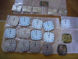Universal Geneve 26x24mm und 24x26mm Zifferbläter 20 Stück