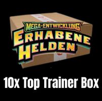 Pokemon Erhabene Helden 10x Top Trainer Box CASE Sealed DE