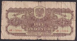 Polen 5 Zlotych 1944
