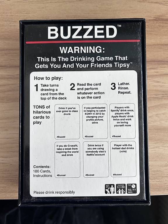 Spiele: Buzzed Trinkspiel – Gebraucht aus Basel von tsulih 2