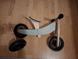 Kinderfeets Laufrad Holz grün guter Zustand 2 in 1
