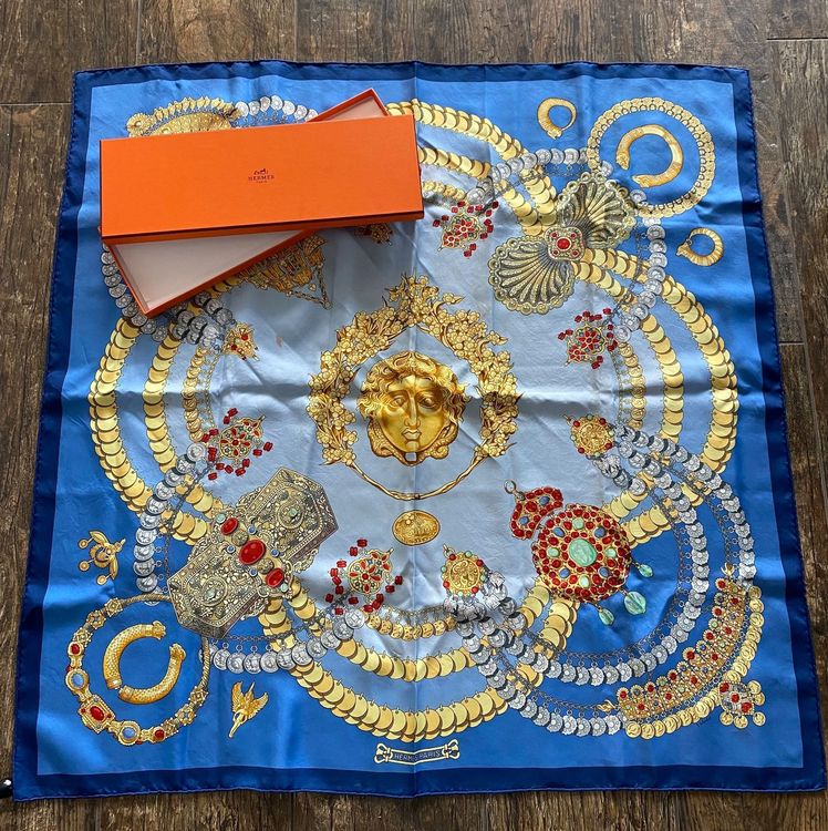 Foulard Modèle Lascaux.Vintage 50's Jeanne Lanvin Castillo