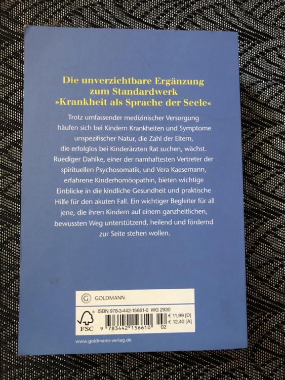Ruediger Dahlke Krankheit Als Sprache Der Kinderseele Kaufen Auf Ricardo