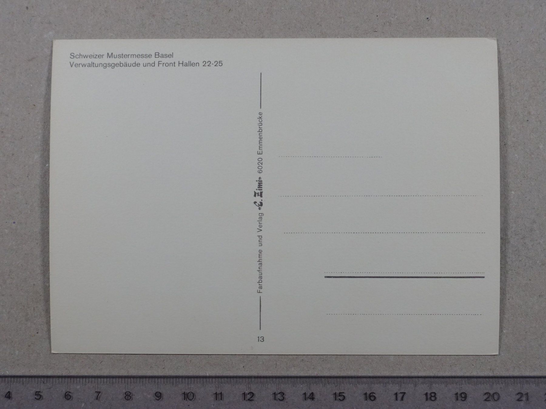 Cartes postales: Basel, Mustermesse, Verwaltungsgebäude, Front Hallen – D'occasion à Lenzburg par fh1 1