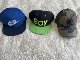Lot de 3 casquettes enfant 2 à 6 ans réglable