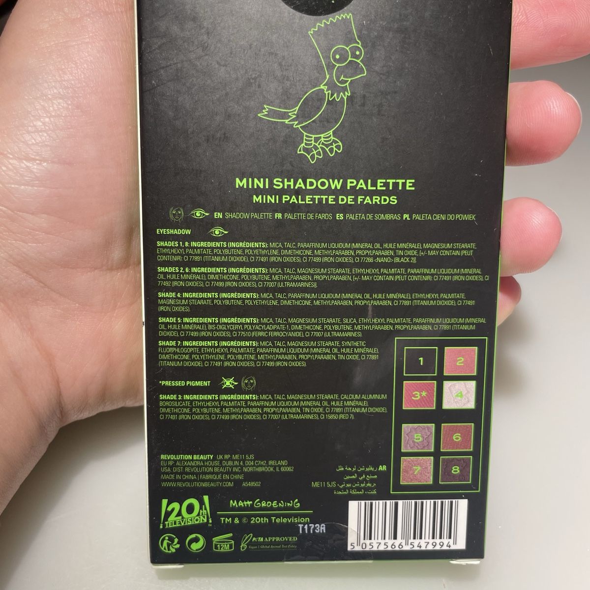 Make-up: Revolution Make up Simpsons Bart Lidschatten Palette – Nuovo (secondo la descrizione) da Bellach venduto da Lapislazuli_blues 6