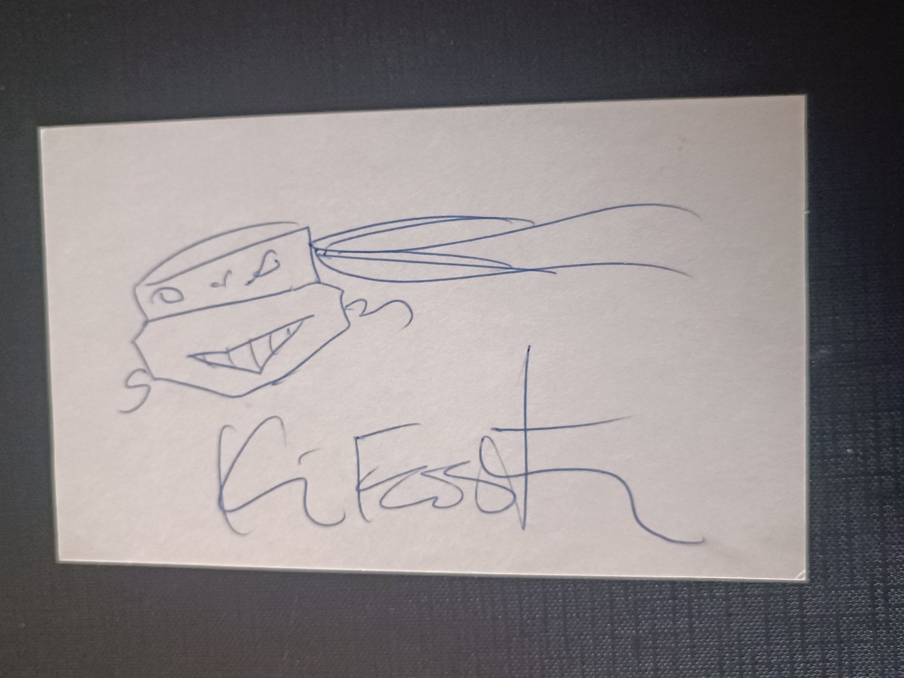 Autographes: Kevin Eaetman - handsignierter Sketch – D'occasion à Menziken par Artographs