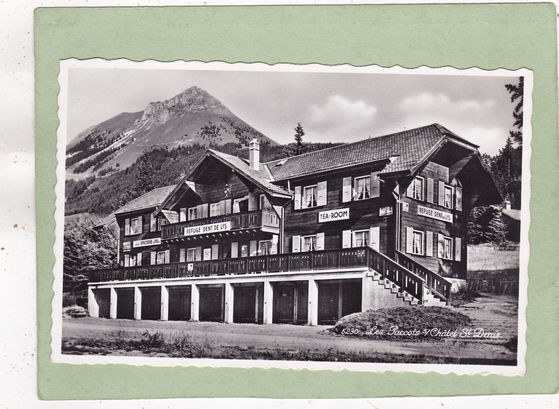 Cartoline postali: Les Paccots s Châtel St. Denis  Refuge Dent de Lys 1944 – Usato da Herisau venduto da Lisegrat2008