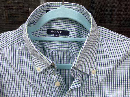 GANT Hemd Herr M Reg Fit grünblau kariert w neu