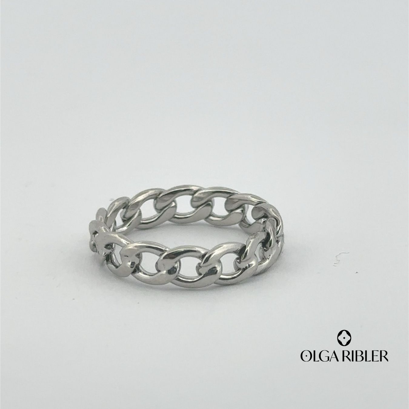 Olga Ribler Anelli: Edelstahl Ketten Ring Ringgrösse 52 – Nuovo (secondo la descrizione) da Luzern venduto da Schmuckoutlet 3