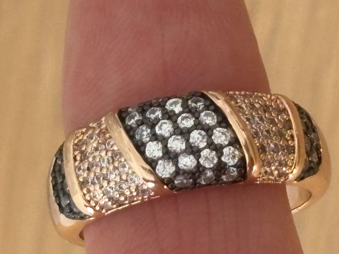 Anelli: Luxus Elegante Gr.19/9 Ring Farbe: Rosa/Schwarz – Nuovo (secondo la descrizione) da Biel-Bienne venduto da Roserosse13 5
