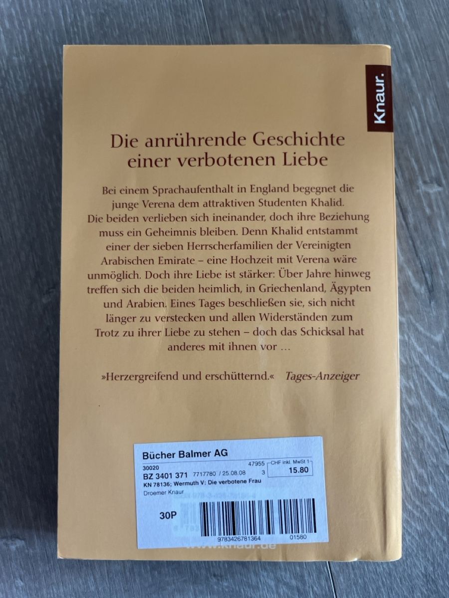 Libri: Buch: "Die verbotene Frau" – Usato da Udligenswil venduto da nwal 1