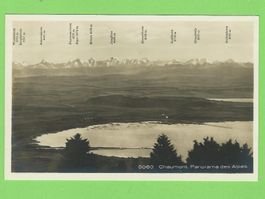 Chaumont, Panorama des Alpes