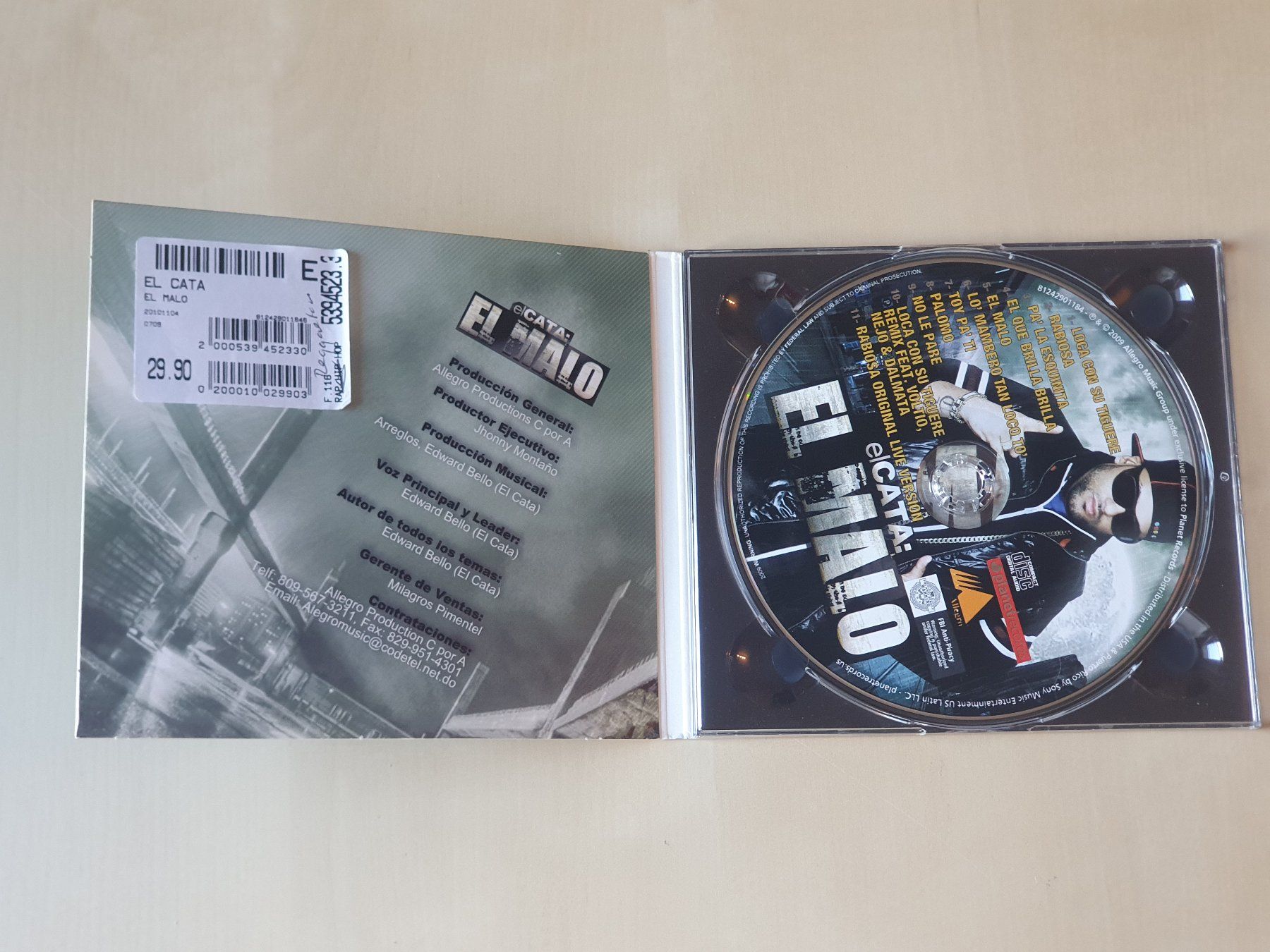 CD: El Cata El Malo Reggaeton – Usato da Stansstad venduto da collectorsshop 2