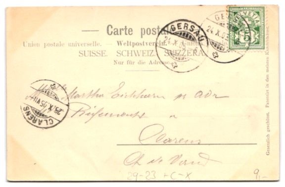 Cartoline postali: Relief-AK Gersau, Ortsansicht mit Dampfe – Usato da Berlin venduto da bartko-reher 1
