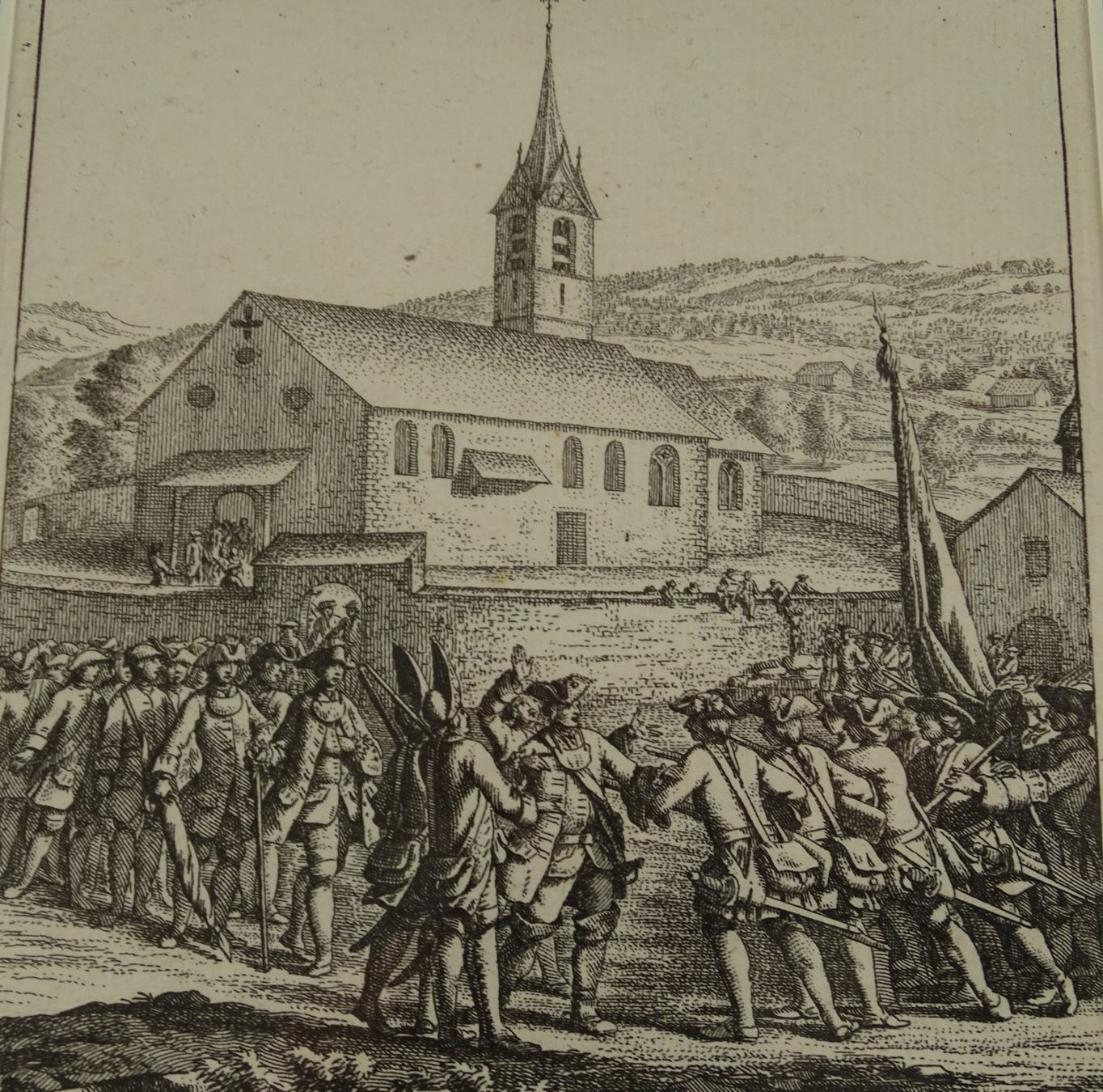 Incisioni: SINS AARGAU, KUPFERSTICH 1774, BULLINGER – Usato da Grüningen venduto da Kartensammler 3