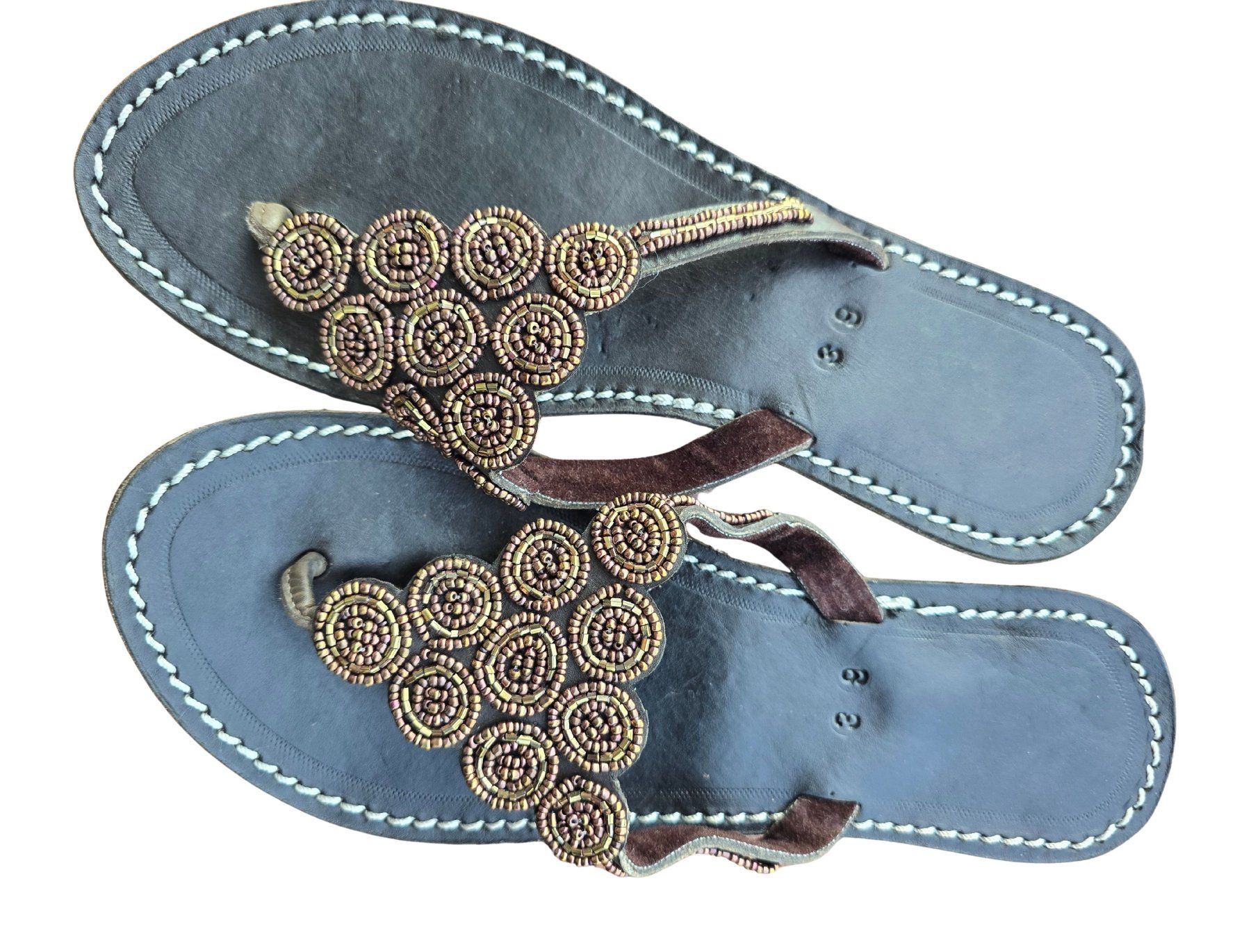 Damenschuhe: Handgemachte Leder-Sandalen - Bronze 39 🔥 50% SALE – Neu und originalverpackt aus Brione s. Minusio von Littleninja