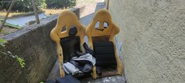 Paire de sièges baquets Sparco — Honda Civic EE9